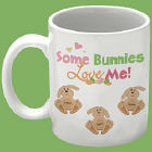 Some Bunnies Love Me Personalized Coffee Mug